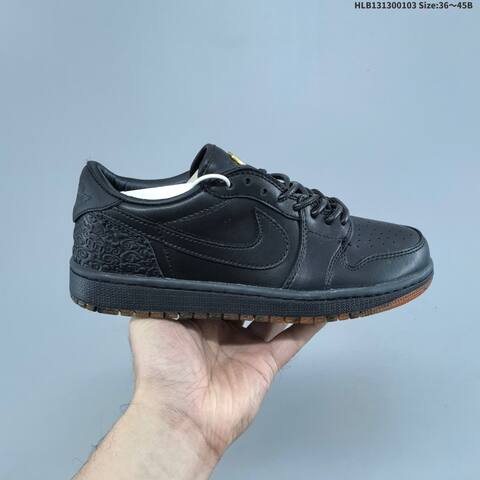 Air Jordan 1 Low Obsidian Suede AIR JORDAN 1 Aj1 Lifestyle (BS-66708)