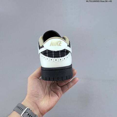 Nike SB Dunk Low White Black Brown Beige EU 36-45 Skate Shoe - Unisex (BS-60499)