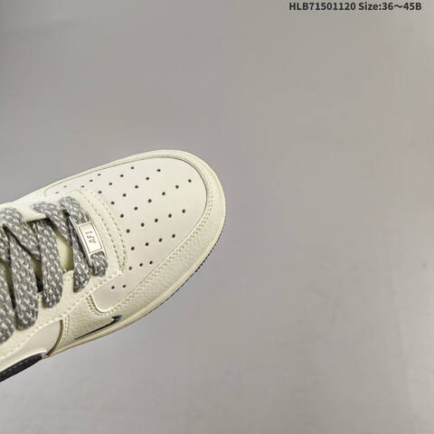 Nike Air Force 1 07 LV8 Off White Grey Black EU 36-45 Sneaker - Unisex (BS-63417)