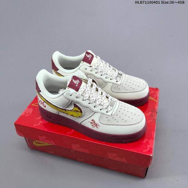 Nike Air Force 1 07 LV8 white black red yellow EU 36-45 sneaker