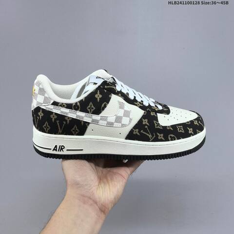 Nike Air Force 1 07 LV8 Off White Blue EU 36-45 Sneaker - Unisex (BS-61689)