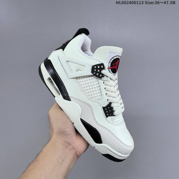 Jordan Air Jordan 4 Retro white/black/red 36~47.5 basketball