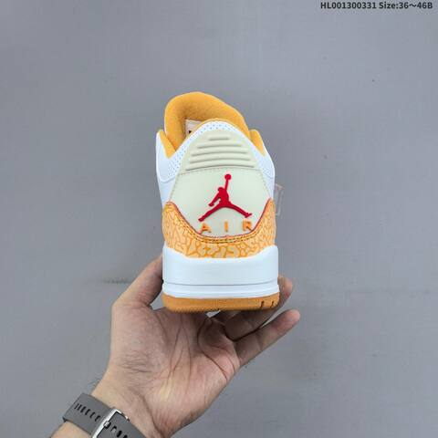 Air Jordan 3 Retro Orange Citrus AIR JORDAN 3 Aj3 Lifestyle (BS-66381)