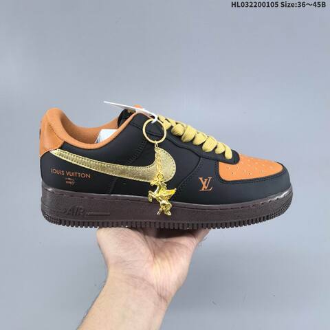 Nike Air Force 1 07 LV8 Grey Navy Off White EU 36-45 Sneaker - Unisex (BS-62231)