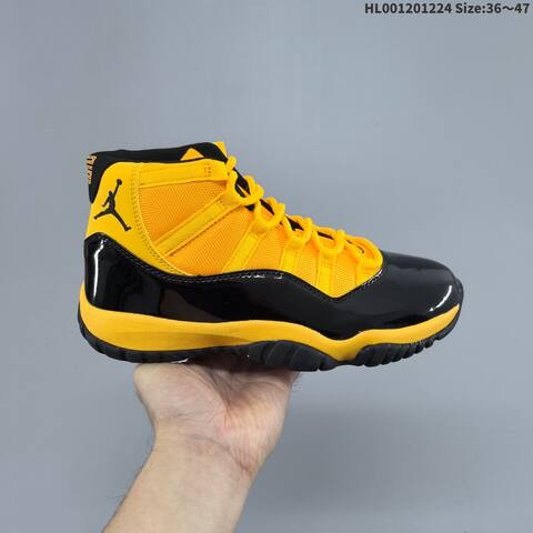 Air Jordan 11 Retro High Black Yellow AIR JORDAN 11 Aj11 Lifestyle (BS-67295)