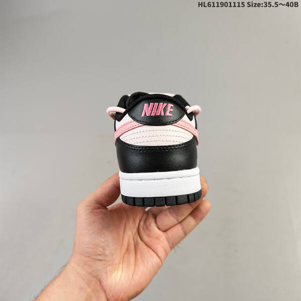 Nike SB Dunk Low Retro black white light pink cream EU 35 5-40 skate shoe