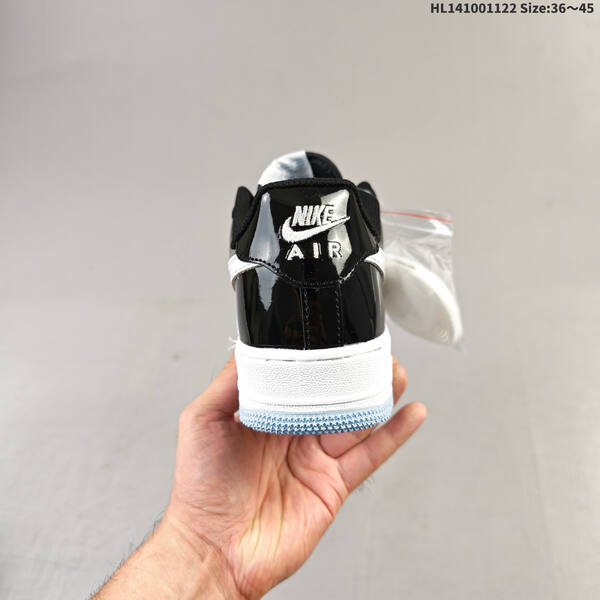 Nike Air Force 1 Low black white light blue EU 36-45 sneaker