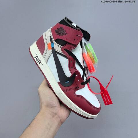 OFF-WHITE x Air Jordan 1 Retro High OG The The Chicago AIR JORDAN 1 Aj1 Lifestyle (BS-66678)
