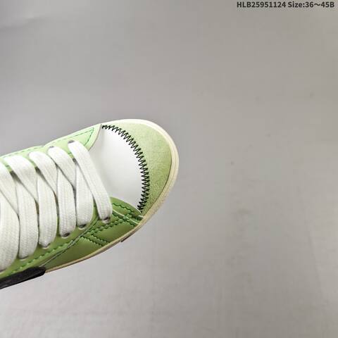 Nike Blazer Low 77 JUMBO Light Green White Black Cream EU 36-45 Skate Shoe - Unisex (BS-63133)