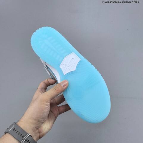 Nike SB Dunk Low Pro FTC White Light Blue Silver Yellow EU 39-46 Skate Shoe - Unisex (BS-61006)