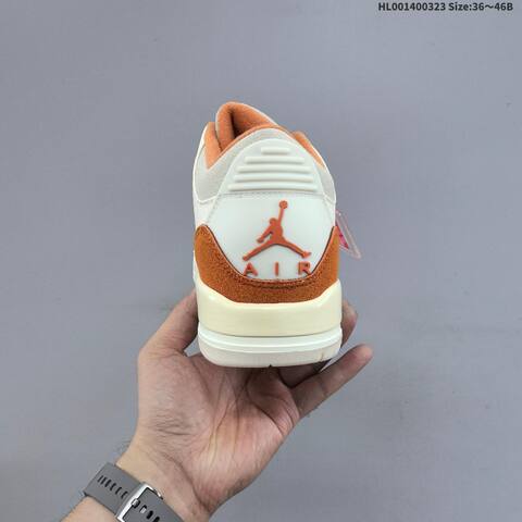 Air Jordan 3 Retro TEX Fossil Starfish AIR JORDAN 3 Aj3 Lifestyle (BS-66463)