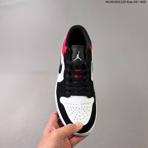 Air Jordan 1 Low Black Toe AIR JORDAN 1 Aj1 Lifestyle (BS-67345)