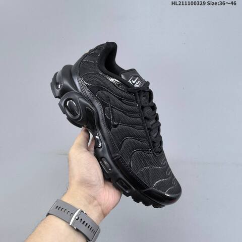 Nike Air Max Plus TN Black White EU 36-46 Running Shoe - Unisex (BS-61053)