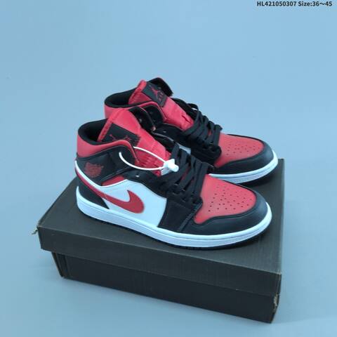 Air Jordan 1 Mid Reverse Bred AIR JORDAN 1 Aj1 Lifestyle (BS-66600)