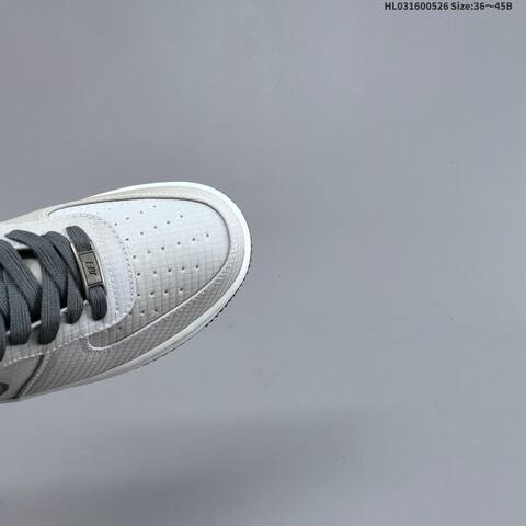Nike Air Force 1 07 IH1943-100 Light Grey Dark Grey White Black Yellow EU 36-45 Sneaker - Unisex (BS-60111)