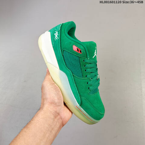Air Jordan 4 Retro Flight Court Malachite AIR JORDAN 4 Aj4 Lifestyle (BS-67761)