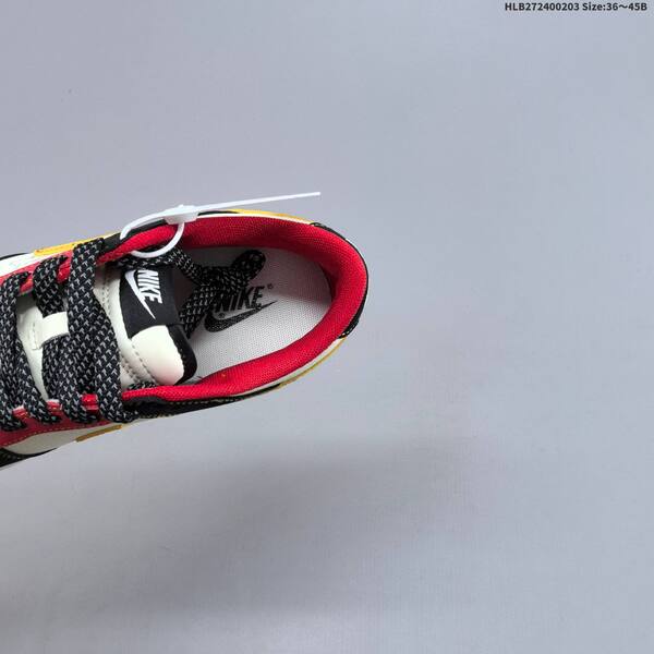 Nike SB Dunk Low Retro DIY white black red yellow gum EU 36-45 skate shoe