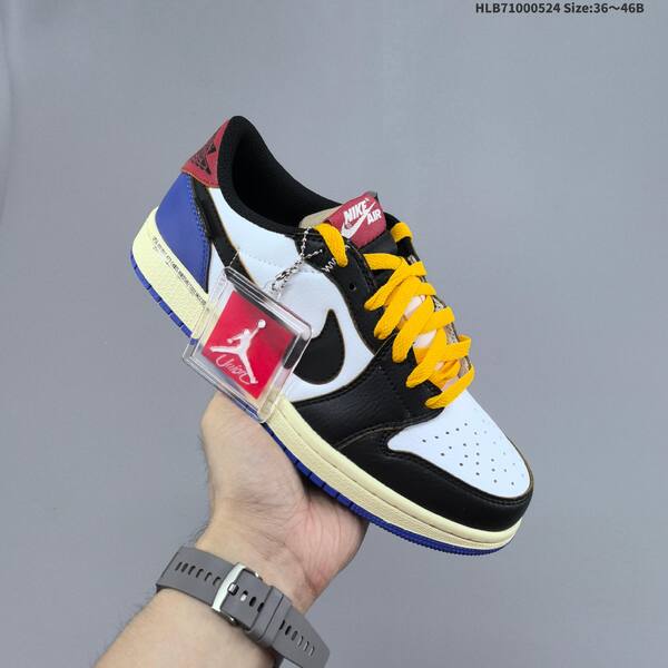 Jordan Air Jordan 1 Low white/black/university blue/varsity red/yellow/purple EU 36-46 lifestyle