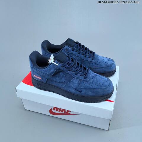 Nike Air Force 1 07 Supreme White Brown Black EU 36-45 Skate Shoe - Unisex (BS-61969)