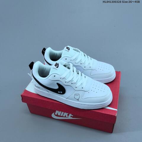 Nike Court Borough Low 2 White Black EU 36-45 Skate Shoe - Unisex (BS-61080)