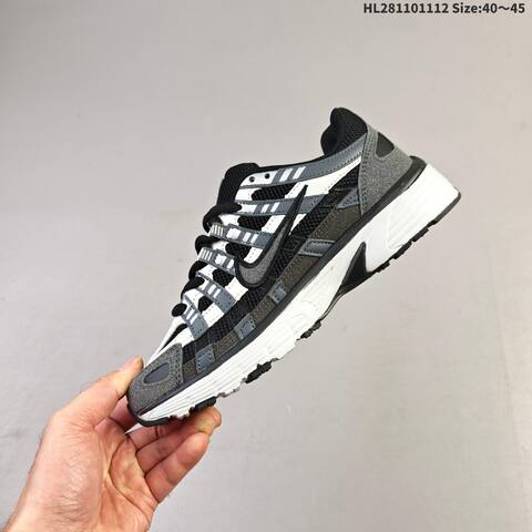 Nike P-6000 Black White Grey Silver EU 40-45 Running Shoe - Men's (BS-63829)