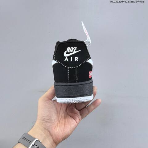 Nike Air Force 1 07 Low Supreme Black White Red Blue EU 36-45 Sneaker - Unisex (BS-60981)