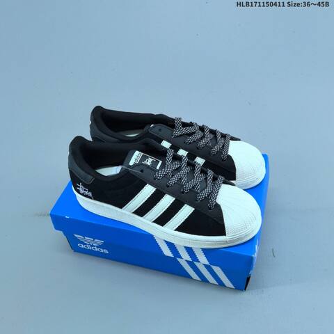 Adidas Superstar Grey White Gold Black EU 36-45 Skate Shoe - Unisex (BS-60819)