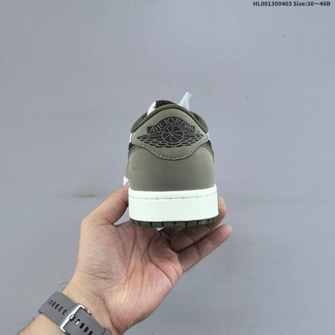 Air Jordan 1 Low OG Medium Olive AIR JORDAN 1 Aj1 Lifestyle (BS-66343)