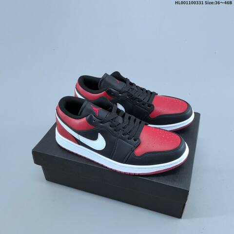 Air Jordan 1 Low Alternate Bred Toe AIR JORDAN 1 Aj1 Lifestyle (BS-66383)