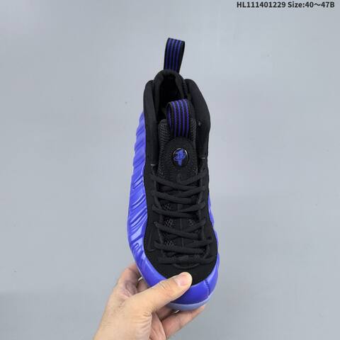 Nike Air Foamposite One Black Royal Blue Ice Blue EU 40-47 Basketball Shoe - Men's (BS-62337)