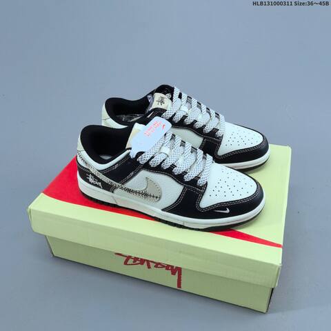 Nike Dunk SB Low White Light Blue Brown EU 36-45 Skate Shoe - Unisex (BS-61368)