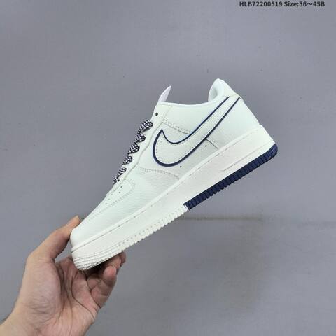 Nike Air Force 1 07 Low Supreme Off White Navy Blue Red EU 36-45 Sneaker - Unisex (BS-60254)