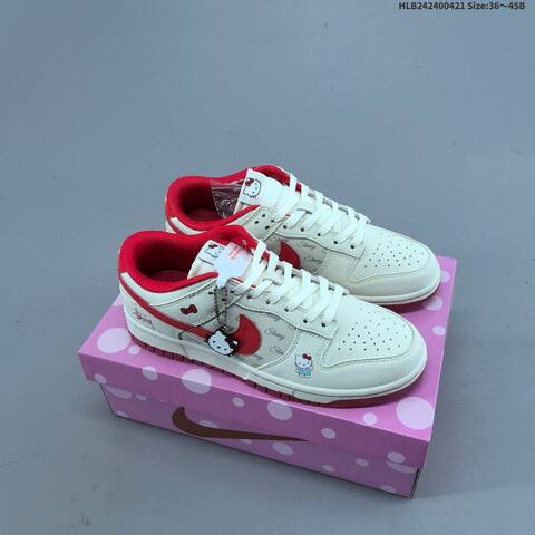 Nike Dunk SB Low Beige Red White Black Light Blue EU 36-45 Skate Shoe - Unisex (BS-60611)