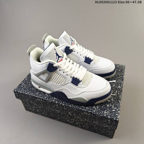 Air Jordan 4 Retro Midnight Navy AIR JORDAN 4 Aj4 Lifestyle (BS-67711)