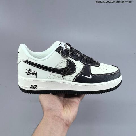 Nike Air Force 1 07 White Navy Grey EU 36 45 Sneaker EU 36-45 - Unisex (BS-62116)