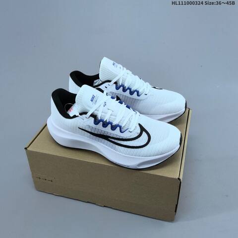 Nike Zoom Fly 5 Black White Light Blue Grey EU 36-45 Running Shoe - Unisex (BS-61142)