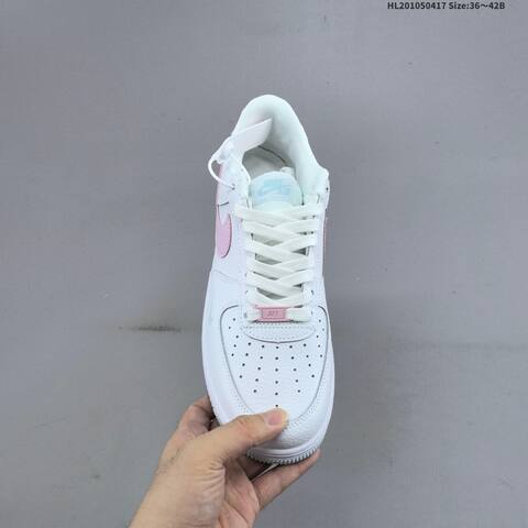 Nike Air Force 1 07 Low White Pink Light Blue EU 36-42 Sneaker - Unisex (BS-60687)