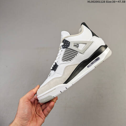 Air Jordan 4 Retro Military Black AIR JORDAN 4 Aj4 Lifestyle (BS-67639)