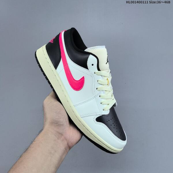 Jordan Air Jordan 1 Low white/black/pink 36~46B lifestyle