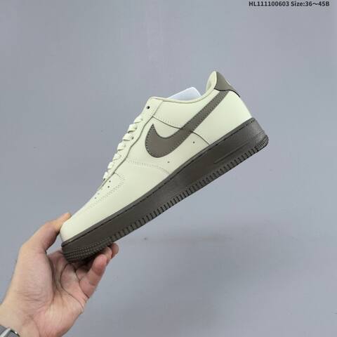 Nike Air Force 1 07 Beige Dark Brown EU 36-45 Skate Shoe - Unisex (BS-59988)