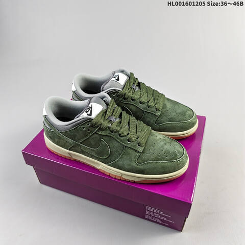 Nike SB Dunk Low Pro Sequoia Dark Green Grey White Black EU 36-46 Skate Shoe - Unisex (BS-62814)
