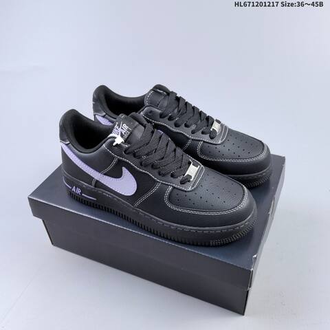 Nike Air Force 1 07 Black White Beige EU 36-45 Sneaker - Unisex (BS-62615)