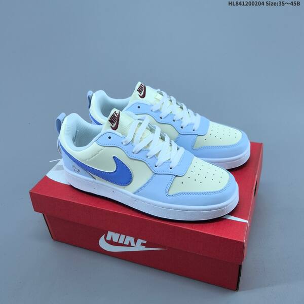 Nike Court Borough Low 2 light blue cream white pink EU 35-45 skate shoe