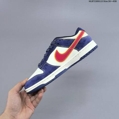 Nike SB Dunk Low Retro DIY White Navy Red Black EU 36-45 Skate Shoe - Unisex (BS-61975)