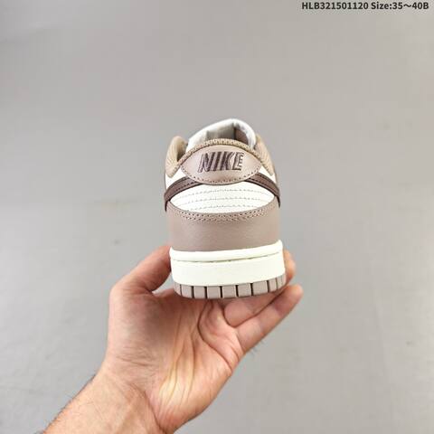 Nike Dunk Low Sail Light Brown Dark Brown Cream EU 35-40 Skate Shoe - Unisex (BS-63374)