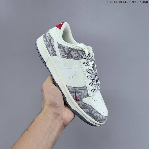 Nike Dunk Low white grey black EU 36-45 skate shoe