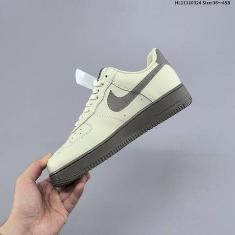 Nike Air Force 1 07 Light Beige Dark Brown EU 36-45 Skate Shoe - Unisex (BS-61140)