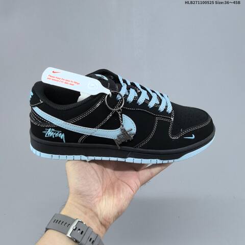 Nike Dunk Low Custom Black Beige Grey White Gum EU 36-45 Skate Shoe - Unisex (BS-60136)