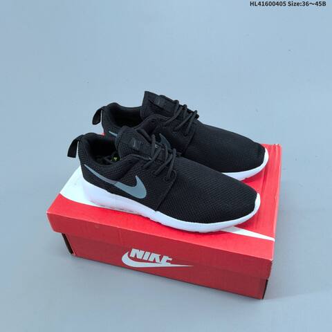 Nike Roshe Run Black White Neon Green EU 36-45 Running Shoe - Unisex (BS-60928)