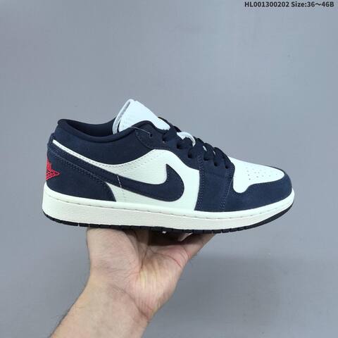 Air Jordan 1 Low Obsidian Suede AIR JORDAN 1 Aj1 Lifestyle (BS-66720)